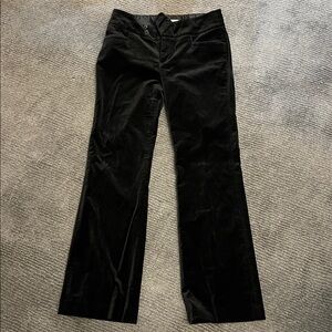 Banana Republic Black velvet Sloan Fit Trousers